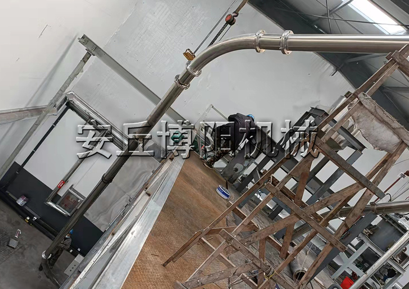 鋁粉管鏈輸送機 管鏈式粉體輸送機的結(jié)構特點
